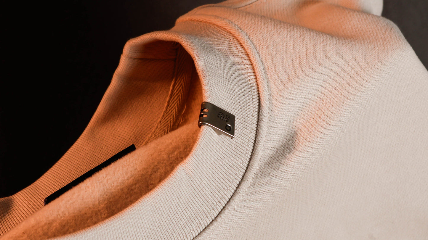 Crewneck Cursive Perspective Beige